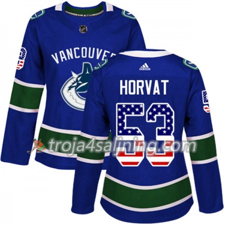 Vancouver Canucks tröja Bo Horvat 53 Adidas 2017-2018 Blå USA Flag Fashion Authentic - Dame NHL Tröjor Vancouver Canucks tröja Bo Horvat 53 Adidas 2017-2018 Blå USA Flag Fashion Authentic - Dame NHL Tröjor